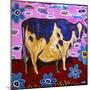 323 - Pink Cow-MADdogART-Mounted Giclee Print