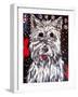 329 - White Dog-MADdogART-Framed Giclee Print