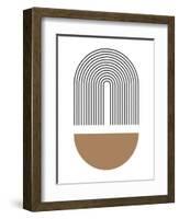 32C Geometric White 96-AnnArt-Framed Art Print