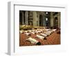 34 Deacons of the Rome Diocese Lay Before Pope John Paul II-null-Framed Photographic Print