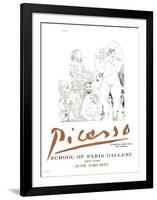 347 Series Etchings-Pablo Picasso-Framed Art Print