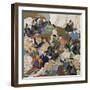 36 Poets, Painting on Paper by Ogata Korin (1658-1716), Japan, Edo Period, 17th-18th Century-Ogata Korin-Framed Giclee Print