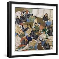 36 Poets, Painting on Paper by Ogata Korin (1658-1716), Japan, Edo Period, 17th-18th Century-Ogata Korin-Framed Giclee Print