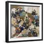 36 Poets, Painting on Paper by Ogata Korin (1658-1716), Japan, Edo Period, 17th-18th Century-Ogata Korin-Framed Giclee Print