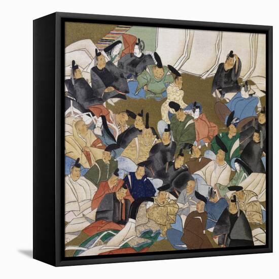 36 Poets, Painting on Paper by Ogata Korin (1658-1716), Japan, Edo Period, 17th-18th Century-Ogata Korin-Framed Stretched Canvas