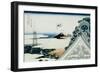 36 Views of Mount Fuji, no. 11: Asakusa Honganji Temple in the Eastern Capital-Katsushika Hokusai-Framed Giclee Print