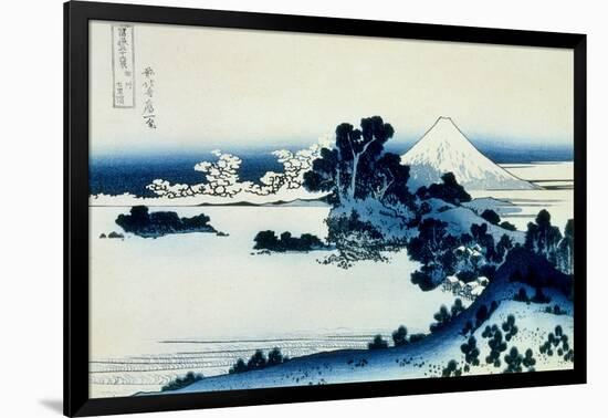 36 Views of Mount Fuji, no. 13: Shichiri Beach in Sagami Province-Katsushika Hokusai-Framed Giclee Print