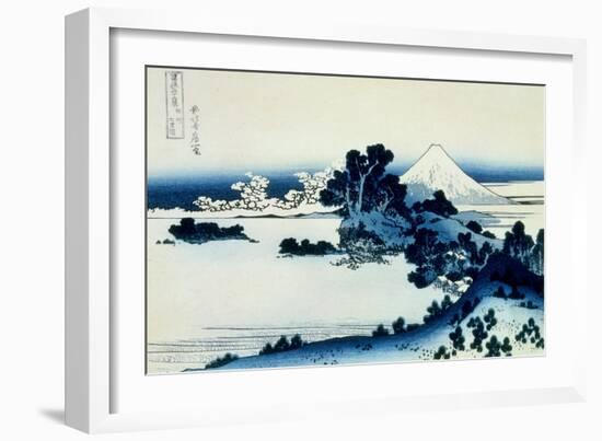 36 Views of Mount Fuji, no. 13: Shichiri Beach in Sagami Province-Katsushika Hokusai-Framed Giclee Print