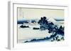 36 Views of Mount Fuji, no. 13: Shichiri Beach in Sagami Province-Katsushika Hokusai-Framed Giclee Print