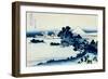 36 Views of Mount Fuji, no. 13: Shichiri Beach in Sagami Province-Katsushika Hokusai-Framed Giclee Print