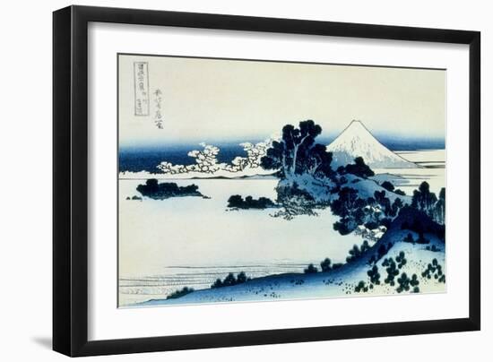 36 Views of Mount Fuji, no. 13: Shichiri Beach in Sagami Province-Katsushika Hokusai-Framed Giclee Print