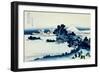 36 Views of Mount Fuji, no. 13: Shichiri Beach in Sagami Province-Katsushika Hokusai-Framed Giclee Print