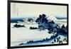 36 Views of Mount Fuji, no. 13: Shichiri Beach in Sagami Province-Katsushika Hokusai-Framed Giclee Print