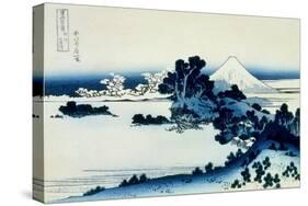 36 Views of Mount Fuji, no. 13: Shichiri Beach in Sagami Province-Katsushika Hokusai-Stretched Canvas