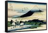 36 Views of Mount Fuji, no. 14: Umegawa in Sagami Province-Katsushika Hokusai-Framed Stretched Canvas
