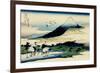 36 Views of Mount Fuji, no. 14: Umegawa in Sagami Province-Katsushika Hokusai-Framed Giclee Print