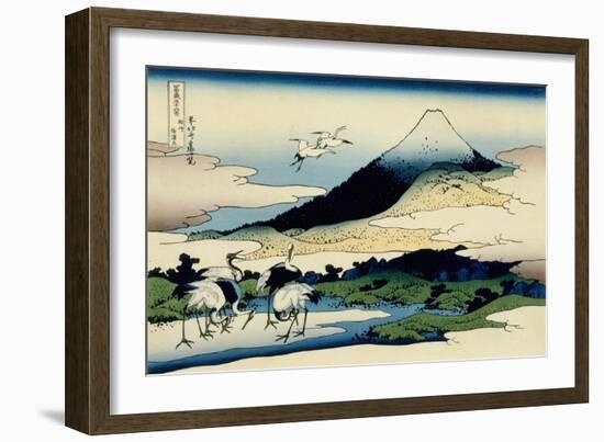 36 Views of Mount Fuji, no. 14: Umegawa in Sagami Province-Katsushika Hokusai-Framed Giclee Print