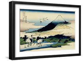 36 Views of Mount Fuji, no. 14: Umegawa in Sagami Province-Katsushika Hokusai-Framed Giclee Print