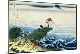 36 Views of Mount Fuji, no. 15: Kajikazawa in Kai Province-Katsushika Hokusai-Mounted Giclee Print