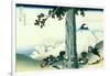 36 Views of Mount Fuji, no. 16: Mishima Pass in Kai Province-Katsushika Hokusai-Framed Giclee Print