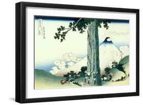 36 Views of Mount Fuji, no. 16: Mishima Pass in Kai Province-Katsushika Hokusai-Framed Giclee Print