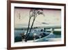 36 Views of Mount Fuji, no. 18: Ejiri in the Suruga Province-Katsushika Hokusai-Framed Giclee Print