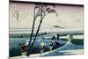 36 Views of Mount Fuji, no. 18: Ejiri in the Suruga Province-Katsushika Hokusai-Mounted Giclee Print
