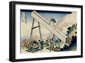 36 Views of Mount Fuji, no. 19: From the Mountains of Totomi-Katsushika Hokusai-Framed Giclee Print