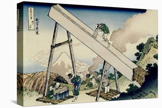 36 Views of Mount Fuji, no. 19: From the Mountains of Totomi-Katsushika Hokusai-Stretched Canvas