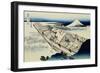 36 Views of Mount Fuji, no. 20: Ushibori in the Hitachi Province-Katsushika Hokusai-Framed Giclee Print