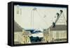 36 Views of Mount Fuji, no. 21: The Mitsui Shop on Suruga Street in Edo-Katsushika Hokusai-Framed Stretched Canvas