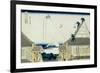 36 Views of Mount Fuji, no. 21: The Mitsui Shop on Suruga Street in Edo-Katsushika Hokusai-Framed Giclee Print