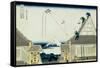 36 Views of Mount Fuji, no. 21: The Mitsui Shop on Suruga Street in Edo-Katsushika Hokusai-Framed Stretched Canvas