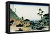 36 Views of Mount Fuji, no. 25: Shimomeguro-Katsushika Hokusai-Framed Stretched Canvas