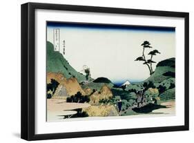 36 Views of Mount Fuji, no. 25: Shimomeguro-Katsushika Hokusai-Framed Giclee Print