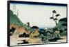 36 Views of Mount Fuji, no. 25: Shimomeguro-Katsushika Hokusai-Framed Stretched Canvas