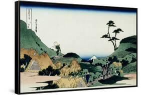 36 Views of Mount Fuji, no. 25: Shimomeguro-Katsushika Hokusai-Framed Stretched Canvas