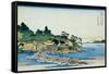 36 Views of Mount Fuji, no. 27: Enoshima in the Sagami Province-Katsushika Hokusai-Framed Stretched Canvas