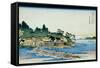 36 Views of Mount Fuji, no. 27: Enoshima in the Sagami Province-Katsushika Hokusai-Framed Stretched Canvas