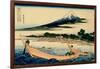 36 Views of Mount Fuji, no. 28: Shore of Tago Bay, Ejiri at Tokaido-Katsushika Hokusai-Framed Giclee Print