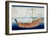 36 Views of Mount Fuji, no. 30: The Kazusa Province Sea Route-Katsushika Hokusai-Framed Giclee Print