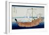 36 Views of Mount Fuji, no. 30: The Kazusa Province Sea Route-Katsushika Hokusai-Framed Giclee Print