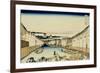 36 Views of Mount Fuji, no. 31: Nihonbashi Bridge in Edo-Katsushika Hokusai-Framed Giclee Print