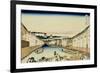 36 Views of Mount Fuji, no. 31: Nihonbashi Bridge in Edo-Katsushika Hokusai-Framed Giclee Print