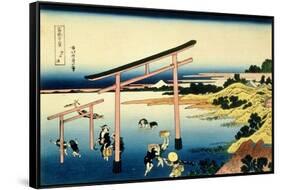 36 Views of Mount Fuji, no. 33: The Bay of Noboto-Katsushika Hokusai-Framed Stretched Canvas