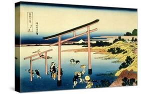 36 Views of Mount Fuji, no. 33: The Bay of Noboto-Katsushika Hokusai-Stretched Canvas