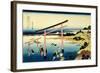 36 Views of Mount Fuji, no. 33: The Bay of Noboto-Katsushika Hokusai-Framed Giclee Print