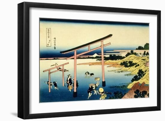 36 Views of Mount Fuji, no. 33: The Bay of Noboto-Katsushika Hokusai-Framed Giclee Print