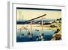 36 Views of Mount Fuji, no. 33: The Bay of Noboto-Katsushika Hokusai-Framed Giclee Print