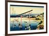 36 Views of Mount Fuji, no. 33: The Bay of Noboto-Katsushika Hokusai-Framed Giclee Print